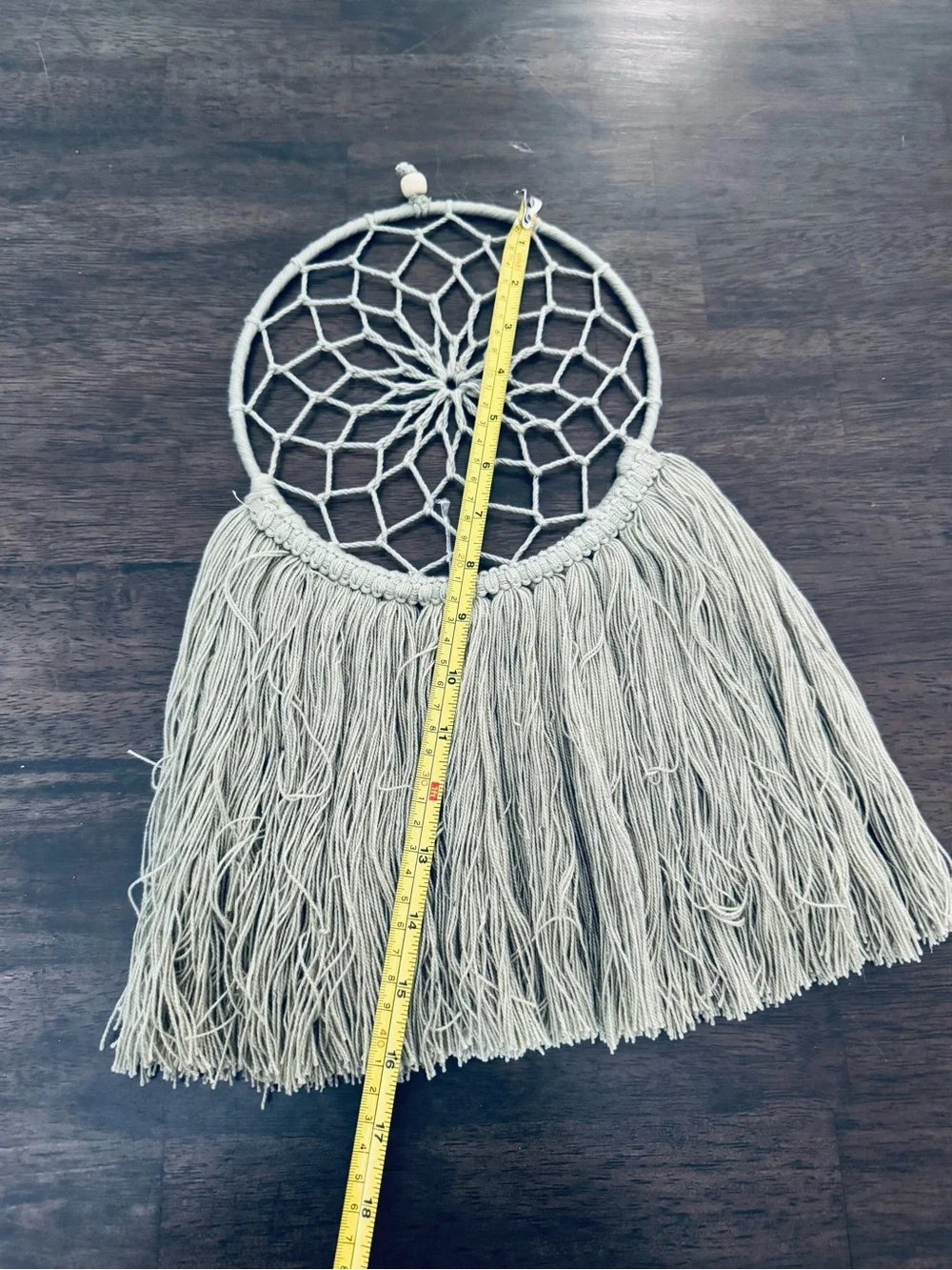 Boho Macrame Sage Green Dreamcatcher Wall Hanging Decor